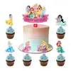 Decoración de fiesta de princesa sirena TX tarjeta para insertar diseño de cumpleaños de niña tema oceánico colorido decoración acrílica
