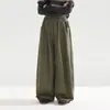 Pantalones curvos de estilo utilitario elegantes para niñas, nuevos pantalones anchos holgados para niños de otoño 2026, pantalones casuales versátiles y modernos