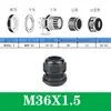 Conector impermeável de nylon poroso para cabo M20/PG16 conector de plástico Cabeça Grande selada para cabo trava fixa porca de fixação