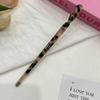 Presilha de Cabelo de Resina Estampa de Leopardo, Presilha de Cabelo Simples Moderna para Mulheres, Presilha de Cabelo Versátil, Presilha de Cabelo Diária para Coque na Parte de Trás da Cabeça