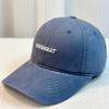Gorra de béisbol bordada con visera ancha y cabeza grande para mujer, de algodón, estilo coreano, informal, combinable, para hombre.