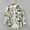 Camisa de Manga Larga Estampada Otoño Invierno 2026 para Hombre, Camisa No Planchar Resistente a las Arrugas, Estilo Coreano, Chaqueta Camisa Holgada Moderna Americana