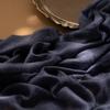 Bufanda Jacquard de Terciopelo Anillado para Otoño e Invierno, Hilo 220 de Cachemira, Chal Teñido Azul Soluble en Agua con Diseño de Flor de Anacardo, Nuevo Producto 2025