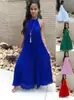 L0110 Aliexpress Amazon Moda de Verano para Mujeres Europeas y Americanas Vestido Sexy Plisado