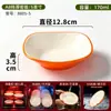Lanches Shaxian Arroz Plano com Carne Branca e Laranja Duas Cores Louças de Melamina Tigela de Arroz Prato para Saltear Macarrão Misto Comida Cozida Lenta Tigela de Macarrão Tigela de Sopa Anti-Queda