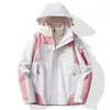 Chaqueta exterior 3 en 1 estilo Luotuo para mujer, abrigo de montañismo a prueba de viento e impermeable, ropa de trabajo para hombre al por mayor