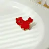 Broche Dia Nacional Pequeno Presente Reunião Esportiva Escolar Pin para Roupa de Estudante Acessórios Evento Pequeno Broche de Bandeira Vermelha