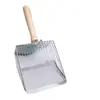 Pala Premium de Metal para Arena de Gato con Agujeros Finos, Pala para Arena de Mascotas de Acero Inoxidable Doble Uso Lavable