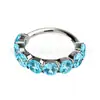 Aretes de anillo de diamante de aleación de titanio F136 con circonita 5A, ear cuffs, anillos de nariz, anillos de labio, piercings corporales, venta al por mayor transfronteriza