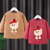Mono de bebé Otoño e Invierno Abrigo impermeable y resistente a la suciedad Ropa de comedor Delantal infantil Babero de manga larga para bebé