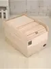 Caixa de Armazenamento de Arroz de Madeira Maciça, Recipiente de Arroz à Prova de Insetos e Umidade, Lixeira de Arroz 5-10kg, Pequeno Tamanho Doméstico 20-30 20kg