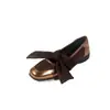 Sandálias Quadradas Retrô Simples Vazadas Patchwork Femininas Salto Bloco Solado Grosso Bico Quadrado Arredondado Estilo Coreano Delicado Sapatos de Salto Único