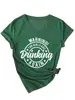 Amazon Wish Sitio Independiente Cómodo y Elegante Cuello en V para Mujer ¡Advertencia! La Camiseta de Manga Corta para Niña