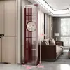 Nueva Pantalla Divisoria Estilo Chino para Sala de Estar, Plegable y Móvil, Madera Maciza, Estilo Chino, Entrada, Oficina, Divisor Decorativo Hueco