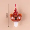 Estilo ins decoração de bolo de aniversário de desenho animado velas flores chapéus de festa urso de pelúcia rosto sorridente corações velas de aniversário infantil