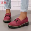 Juti En Stock 2026 Nuevo Resorte Comercio Exterior Talla Grande Suela Gruesa Zapatos de Mujer, Mocasines de Moda y Cómodos para Mujer