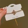 Exquisito regalo pulsera de flores pequeñas 2024 estilo nicho ins nicho con cordón elegante pulsera joyería para mujeres