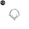 Gabe Joyería de Piercing de Aleación de Titanio G23 Transfronteriza Europea y Americana Anillo de Nariz Personalizado de Astas de Ciervo Aro de Nariz para Uso Transfronterizo de Comercio Exterior