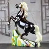 Decoração de cavalo de cerâmica Tang sancai joia prateleira antiga sala de estar escritório decoração presente presente de aniversário seleção de presentes