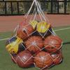 Bolsa para rede de bolas, bolso grosso para bolas grandes, bolsa para rede de vôlei, futebol, basquete, bolsa para armazenamento de bolas de linha de polipropileno, cerca de 10 peças