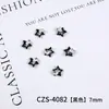 Accesorios Súper Brillantes para Uñas de Aleación con Pentagrama Hueco en Forma de Corazón, Decoraciones de Uñas con Pentagrama Tachonado de Diamantes Coloridos Dulces y Geniales