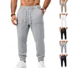 Moda masculina transfronteriza de Amazon: nuevos pantalones largos casuales, transpirables y deportivos de punto jacquard para otoño/invierno para hombre, disponibles en tallas grandes