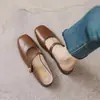 Nuevas zapatillas planas estilo Mary Jane de punta cerrada para mujer, zapatos de moda para exteriores con suelas suaves y cómodas