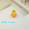 Peluche de dibujos animados piezas abiertas lindos accesorios de frutas sandía fresa aguacate zanahoria materiales semiacabados para accesorios para el cabello