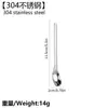 Cuchara Mezcladora de Acero Inoxidable 304 con Mango Largo, Cuchara para Café y Postre, Alto Valor Estético, Cuchara de Regalo para Miel y Nido de Pájaro