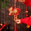Decoración de Año Nuevo Pequeños Adornos Colgantes Nuevo Estilo 2027 Bolsa de Dinero de la Fortuna Linterna de Caqui Colgantes Decoraciones Festivas Decoración Colgante para Sala de Estar de Año Nuevo