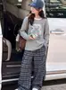 Conjunto de Ropa de Otoño para Niñas 2026 Nuevo Moda Top Elegante para Niñas Mayores y Pantalones Cargo Infantiles Conjunto de Dos Piezas para Otoño