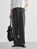Pantalones de hombre de pierna ancha con doble pliegue, nueva colección otoño 2026, corte holgado, pierna recta, adecuados para el trabajo y el uso casual