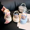 Pantuflas para Niñas 2025 Verano Nueva Moda Versátil Zapatos Individuales Estilo Coreano para Niños Suela Suave Sandalias de Princesa para Niñita