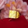 Joia Anel Masculino Grande Metalurgia Banhado a Ouro Areia Vietnamita Abertura da Fortuna Anel Masculino Fonte Atacado