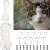 Valla de Seguridad Red para Mascotas Red de Nylon para Mascotas y Niños Valla de Protección Anti-caídas para Balcón Red de Protección para Ventanas de Gatos que Saltan