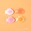 Galleta de Pescado Resina Accesorios Pequeños DIY Accesorios de Pegamento de Crema Pasador Cuerda para el Cabello Agujero de Zapato Artificial Comida en Miniatura Juguete