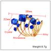 Anillo Decorativo de Piedra Preciosa de Cristal, Anillo de Primavera Grande Exagerado Estilo Europeo y Americano, Joyería Original, Venta al por Mayor por Pieza