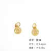 Prata 925 Banhada a Ouro Fofo Geely Pequeno Pingente Deslizante Miçangas DIY Pulseira Colar Acessórios