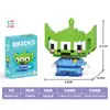 Compatível com figuras de desenho animado Lego, blocos de construção de alta precisão de micropartículas de caixa surpresa, brinquedo educativo infantil, presente, atacado e entrega transfronteiriça