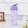 Copo térmico de aço inoxidável 304 para viagem, copo esportivo portátil para atividades ao ar livre para crianças, grande capacidade, design de desenho animado, com canudo