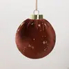 Adornos de bola de Navidad envueltos en terciopelo multicolor 6/8CM Decoración navideña bolas de Navidad de plástico decoraciones para árbol de Navidad
