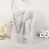 Estante de acrílico transparente caixa organizadora de três anos suporte para livros suporte de exibição alta transparente decoração portátil criativo