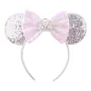 Faixa de Cabelo com Laço do Mickey Transfronteiriça Europeia e Americana para Bebê Festa de Feriado DIY Faixa de Cabelo Festa de Dia dos Namorados Acessórios de Cabelo para Crianças