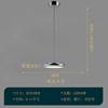 Araña de Restaurante Nórdico Iluminación Minimalista Lujo Atmosférico Celebridad de Internet Lámpara de Mesa para Barra Placa Larga Nueva Lámpara de Mesa Sencilla Personalizada para Comedor