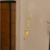 Colar de Corrente para Clavícula com Pingente de Coração Escovado Dourado Usado Sensação de Alto Padrão Luxo Leve Temperamento de Nicho Colar Versátil para o Dia a Dia
