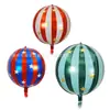 Globo de Película de Aluminio Rayado con Estrella de 22 pulgadas Decoración para Fiesta Escolar Centro Comercial Baile de Graduación KTV Celebración Accesorios
