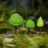 Árbol Verde Simulado modelo de muñeco de árbol pequeño Decoración de micro paisajismo con musgo Accesorios para plantas suculentas Materiales decorativos