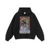 American Street vintage Retro National Fashion Figura Heavy Washing Water Dressed Hoodie Moletom com capuz masculino e feminino com gola redonda