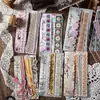 Serie Tiempo Libre Pegatinas de Tarjeta Dura de Tira Larga Hechas a Mano Material para Diario Retro Borde Decorativo Base de Pegatina