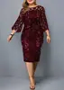 Europa y Estados Unidos talla grande Amazon wish AliExpress eBay costura malla brillante ajustado vestido de fiesta disponible